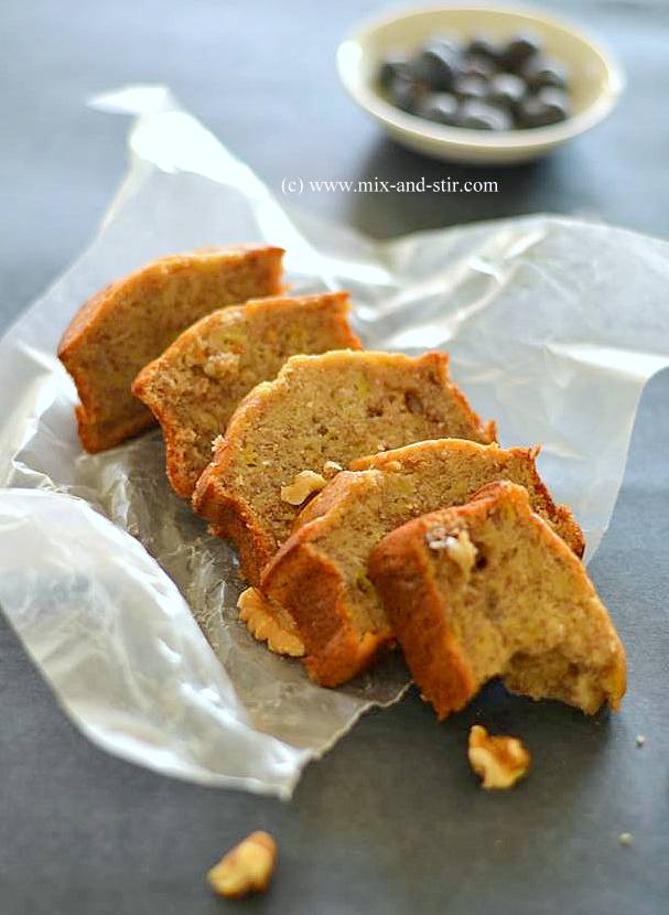 Mix and Stir Banana Walnut Bread